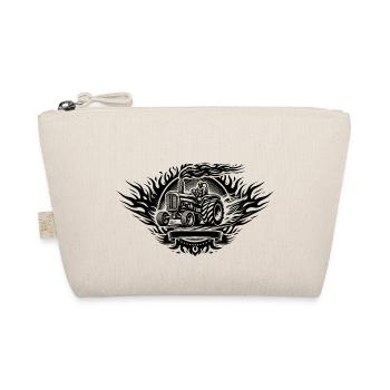 Tractor Pulling Logo - Organic Pouch - nature - Front