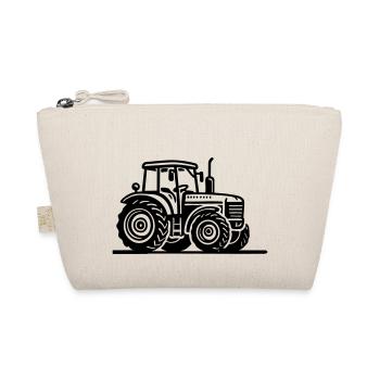 Tractor Farmer Agriculture - Organic Pouch - nature - Front