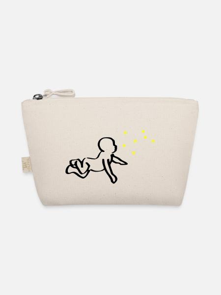 Renaissance Baby Black Phoenix Yellow - Organic Pouch - nature - Front