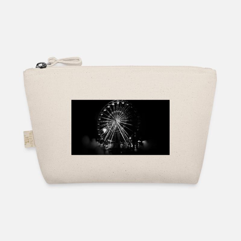 Ferris wheel b&w Bio-Täschchen