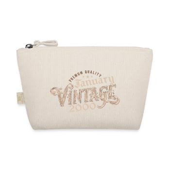 January 1990 | 1990 January Vintage Birthday - Organic Pouch - nature - Front