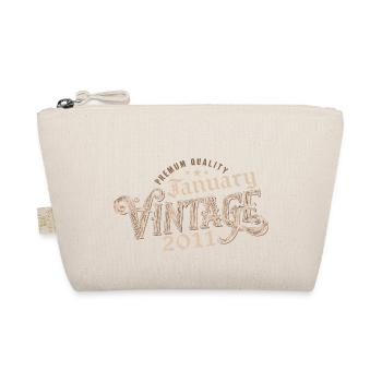 January 2011 | 2011 January Vintage Birthday - Organic Pouch - nature - Front