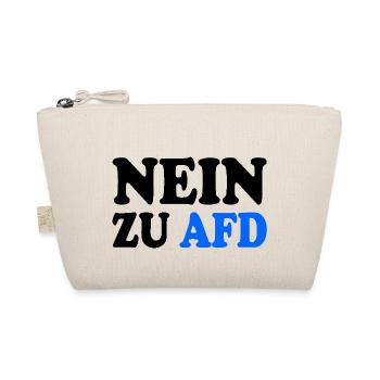 Nein zu afd - Bio-Täschchen - Natur - Vorne