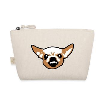 Chihuahua Little Dog Nasty Crunch Annoying Anger - Organic Pouch - nature - Front
