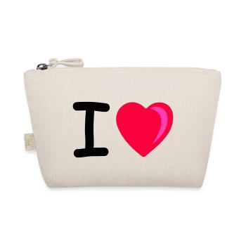 I heart - Organic Pouch - nature - Front
