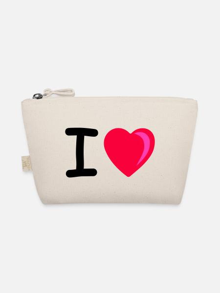 Je cœur - Trousse biologique - nature - Devant