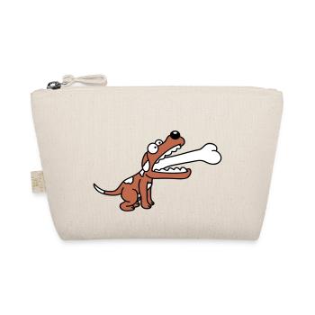 Chien Avide Affamé Gros Os Avalé - Trousse biologique - nature - Devant
