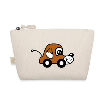 Dog Car Toy Remote Controlled Driving Wheels Cute - Organic Pouch - nature - Front