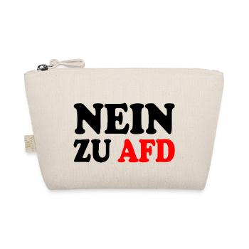 Nein zu afd - Bio-Täschchen - Natur - Vorne