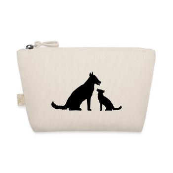 2 Chiens Famille Maman Papa Enfant Petit Père Mère - Trousse biologique - nature - Devant