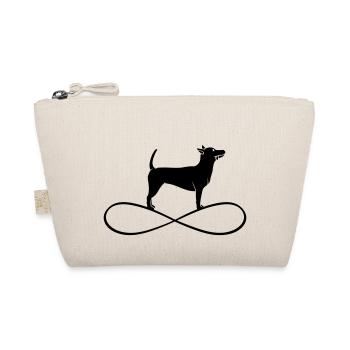 Hund Unendlich Symbol Liebe Für Immer Hundemensch - Bio-Täschchen - Natur - Vorne