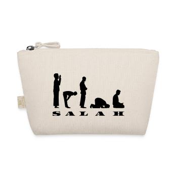 Salah Prayer Silhouette Design - Organic Pouch - nature - Front