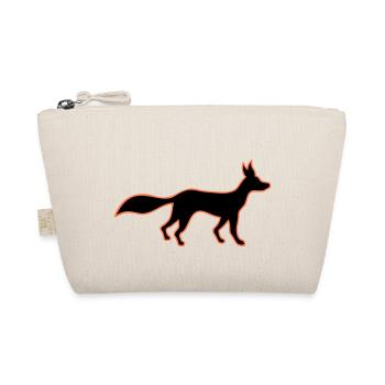 Fox Red Fox Wild Silhouette Outline Silhouette Red - Organic Pouch - nature - Front