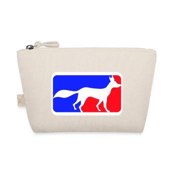 Fox Sport Logo Red Blue Symbol Silhouette Outline - Organic Pouch - nature - Front