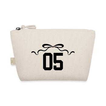 Number 5 Knot - 5th Anniversary - Organic Pouch - nature - Front