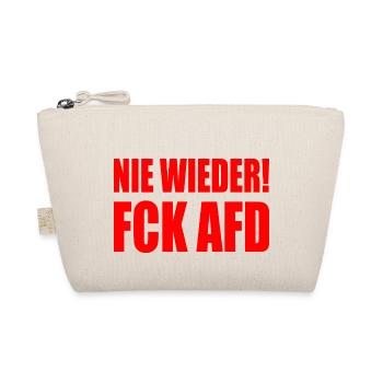 Nie wieder fuck afd - Bio-Täschchen - Natur - Vorne