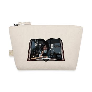 Read book with coffee - Organic Pouch - nature - Front