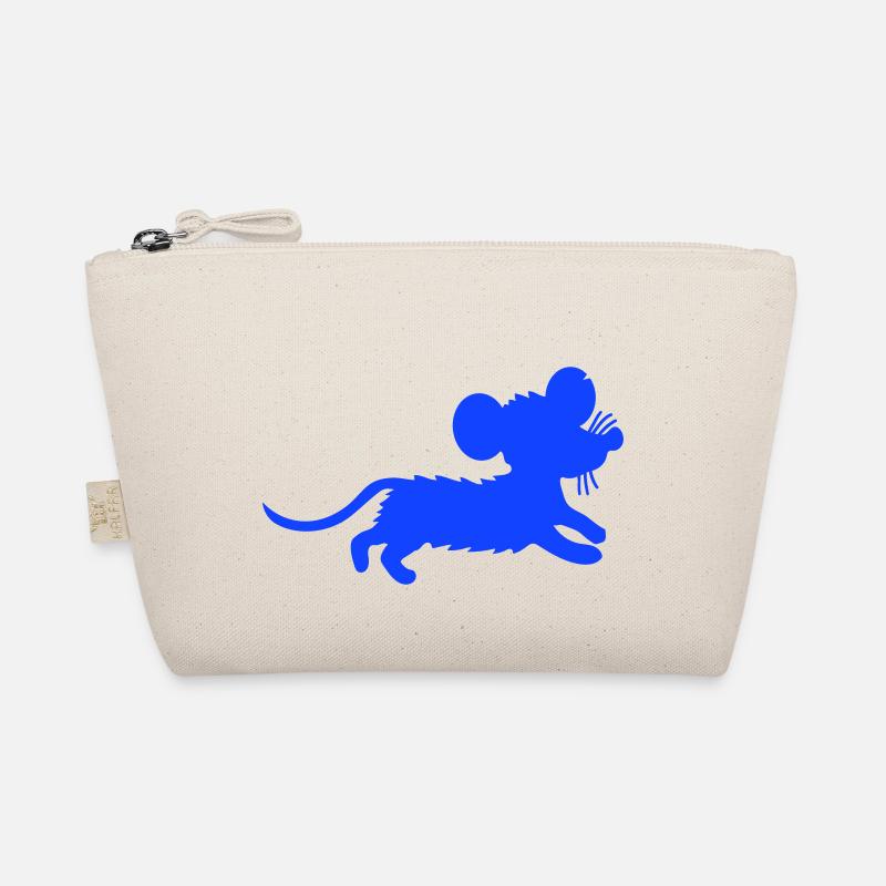 Mouse Mouse Running Small Rat Rodent Silhouette Organic Pouch