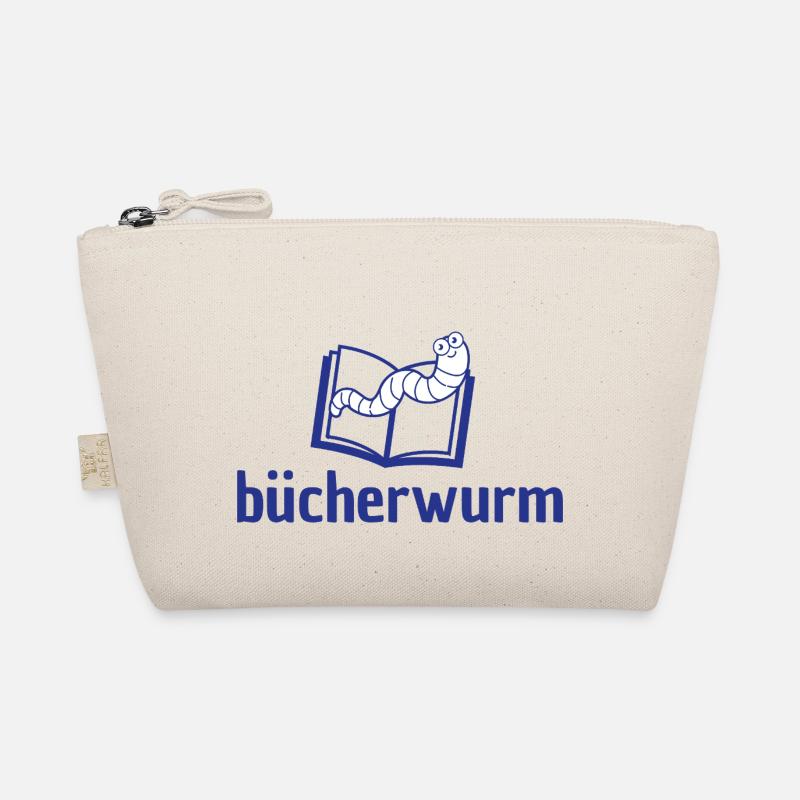 Bücherwurm Bio-Täschchen