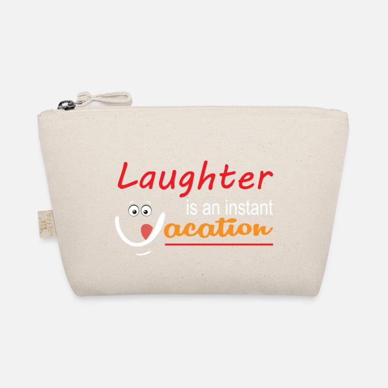 Lachen ist ein Kurzurlaub Bio-Täschchen