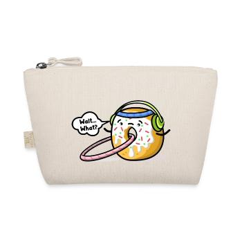 Kawaii Donut with Fitness Hoop - Organic Pouch - nature - Front