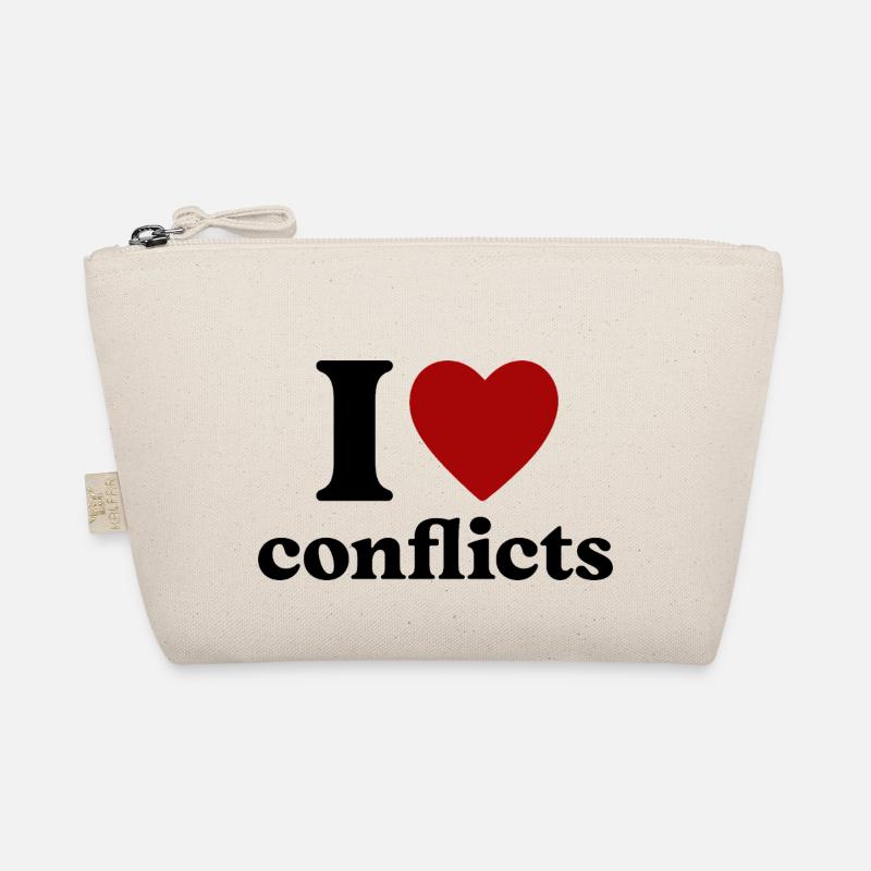 I love conflicts Motiv Bio-Täschchen
