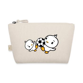 2 oiseaux jouant au football ensemble sports de balle amusants - Trousse biologique - nature - Devant