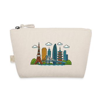 Tokyo City Skyline - Organic Pouch - nature - Front