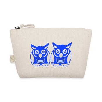 2 Owls Team Bird Friends Two Barn Owls Crew - Organic Pouch - nature - Front
