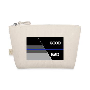 Shadow blueline good bad - Bio-Täschchen - Natur - Vorne