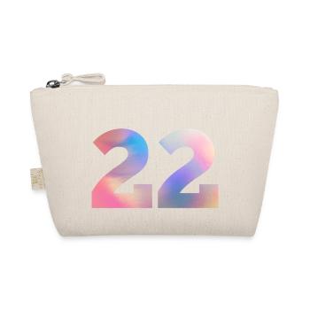 Colorful Number 22 - Organic Pouch - nature - Front