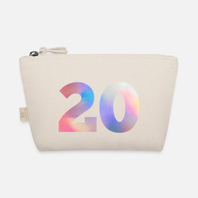 Colorful Number 20 Organic Pouch