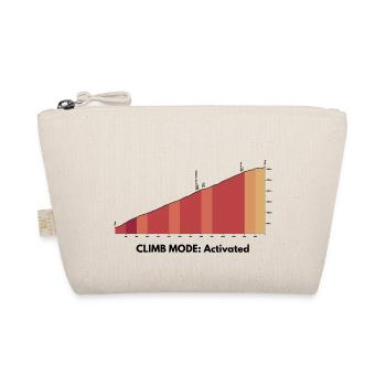 Climb Mode Activated – Alpe d'Huez Shirt - Organic Pouch - nature - Front