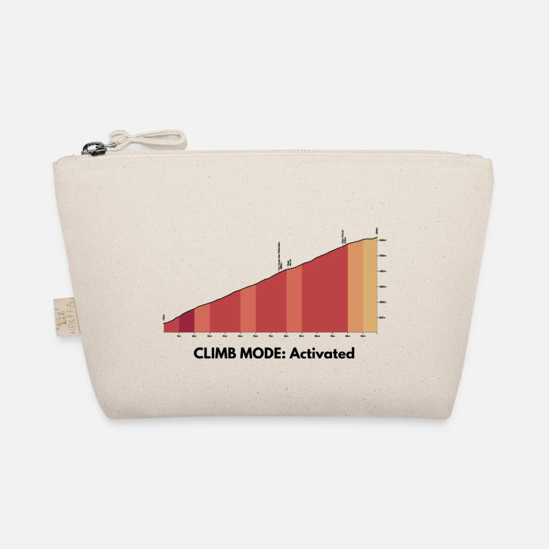Climb Mode Activated – Alpe d’Huez Shirt Bio-Täschchen