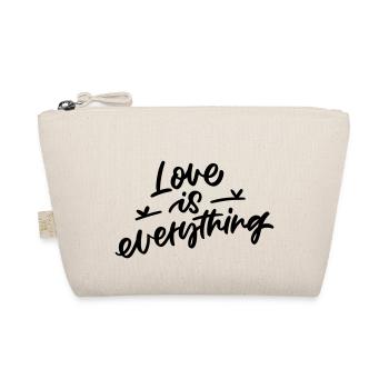 Love Is Everything - Bio-Täschchen - Natur - Vorne
