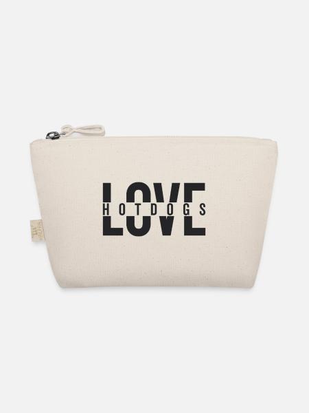 Love Hotdogs Fast Food Statement - Bio-Täschchen - Natur - Vorne
