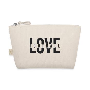 LOVE FOOTBALL USA American Football - Bio-Täschchen - Natur - Vorne