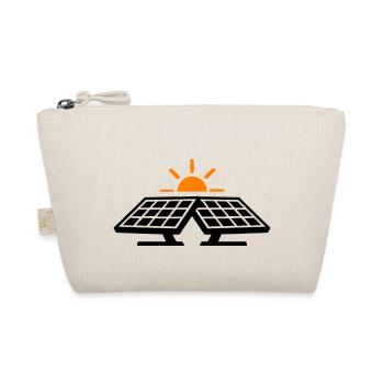 Solar Strom Symbol - Bio-Täschchen - Natur - Vorne