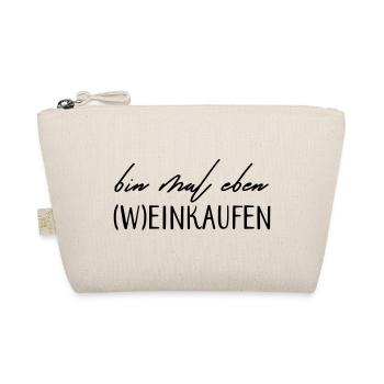 Bin mal eben (W)einkaufen! - Bio-Täschchen - Natur - Vorne