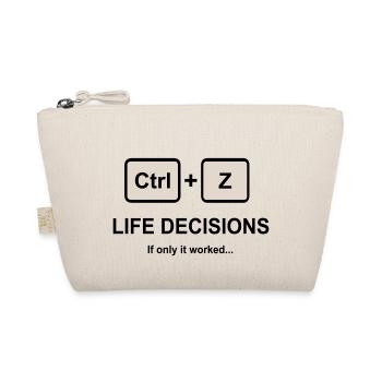 Ctrl + Z Life Decisions - Organic Pouch - nature - Front