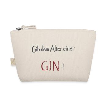 Gib dem Alter einen GIN - Bio-Täschchen - Natur - Vorne