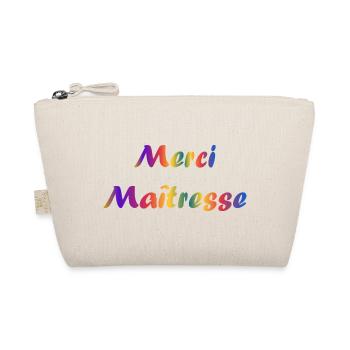 MISTRESS. MASTER. THANK YOU. THANK YOU MISTRESS. GIFT. - Organic Pouch - nature - Front