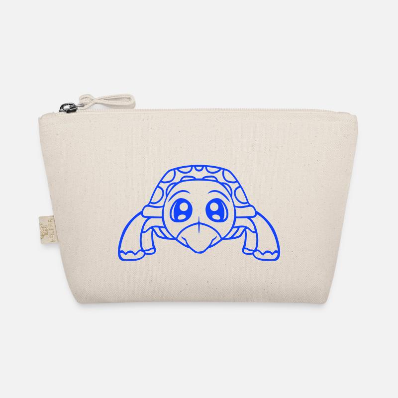 turtle cute cute googly eyes little child Organic Pouch