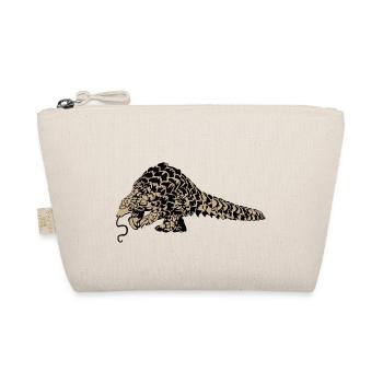 Pangolin Schuppentier farbig - Bio-Täschchen - Natur - Vorne