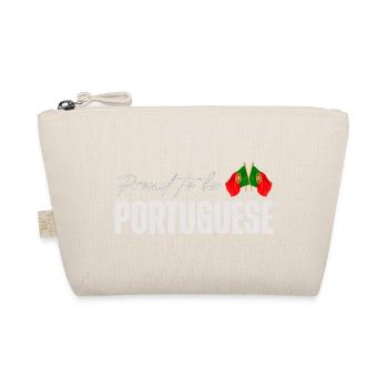 Portugiese stolz, ich liebe Portugal - Bio-Täschchen - Natur - Vorne