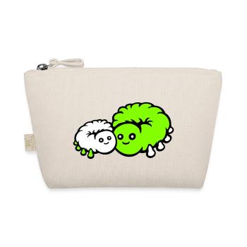 2 Caterpillar Mom Dad Child Family Mother Father Cute - Organic Pouch - nature - Front