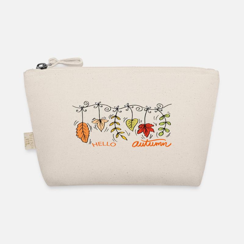 Hello Autumn Autumnal leaves Organic Pouch