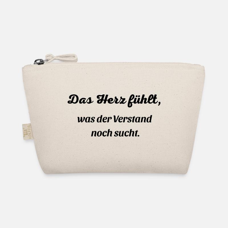 Das Herz fuehlt - Bio-Täschchen - Natur
