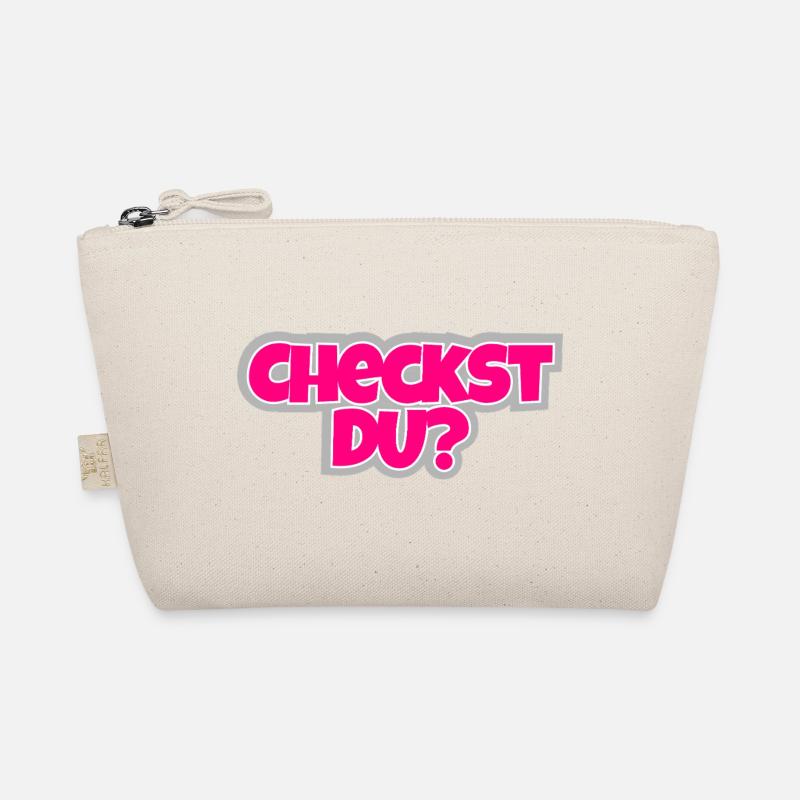 Checkst Du? - frech fragen, stylisch antworten. - Bio-Täschchen - Natur