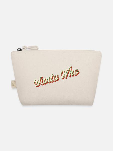 Santa Who Christmas Design - Organic Pouch - nature